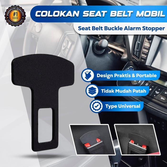 Colokan Seat Belt Universal Safety Seat Belt Buckle Alarm Buzzer Stopper Colokan Seat Belt Mobil