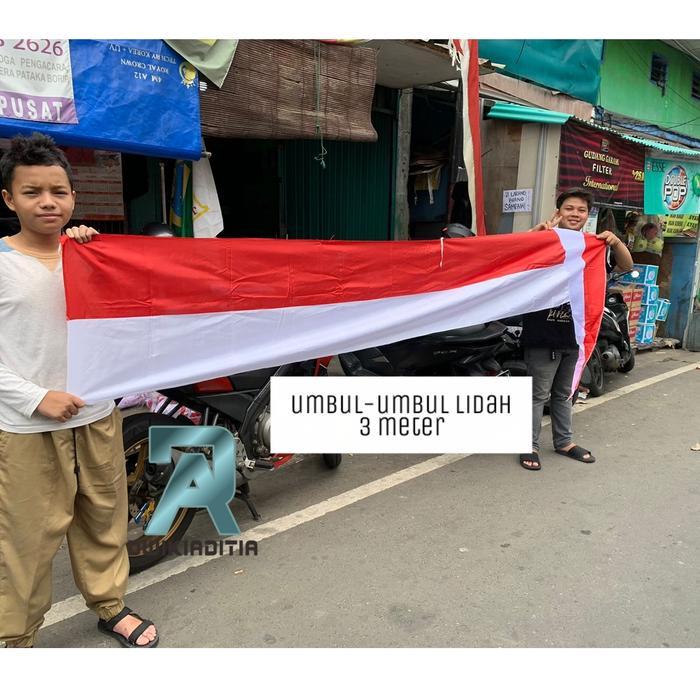 Umbul-umbul Merah Putih Lidah 3 Meter
