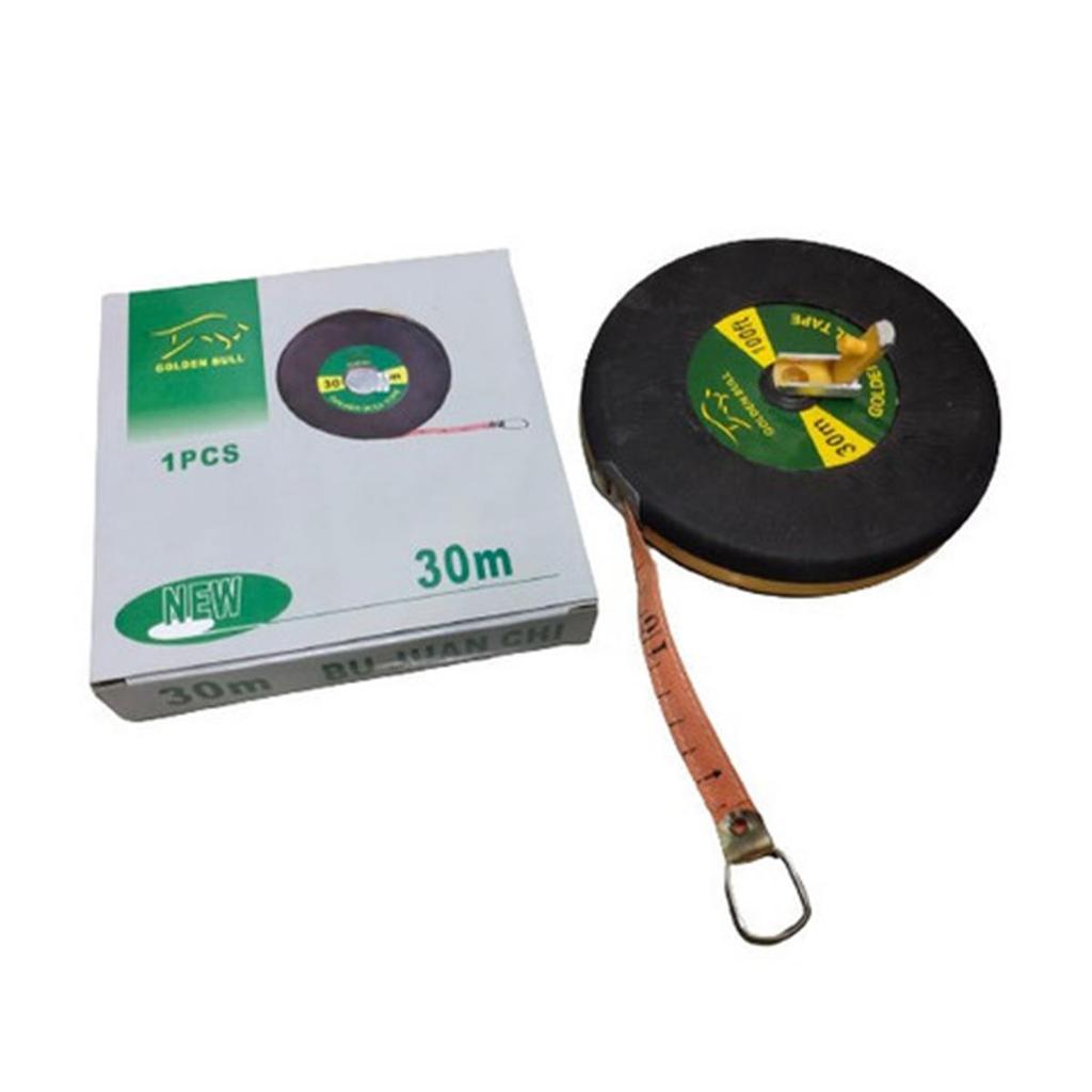 LIE1301 - Meteran Rol Bulat Kulit Kain 30 Meter Measuring Tape Roll Tanah 30M Meteran Bulat 30 Meter