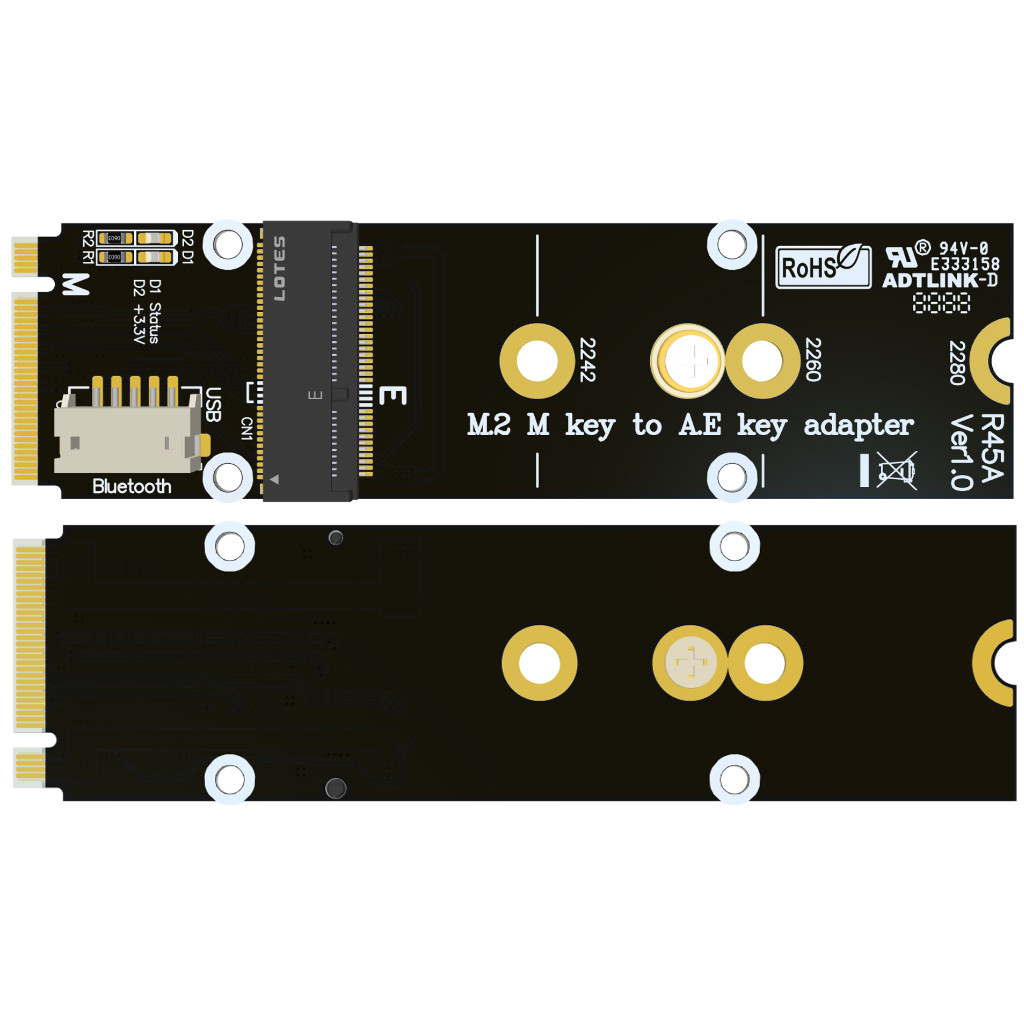 M.2 M KEY TO 2230 WIRELESS BLUETOOTH-COMPATIBLE WIFI A/E KEY NETWORK RISER CARD FOR M.2 NVME 2260
