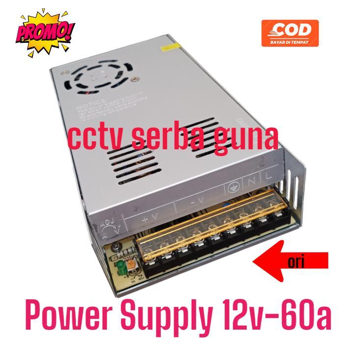 Power Supply 12V 60A Power Suply Small 60 Ampere 12 Volt 720W Murni 60