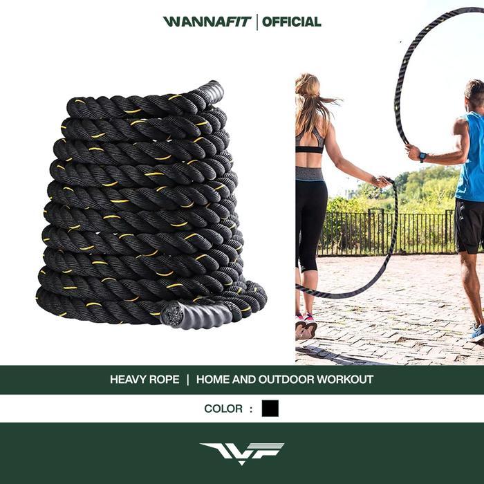 Wannafit Skipping Heavy Rope Power Jump Rope Lompat Tali Training