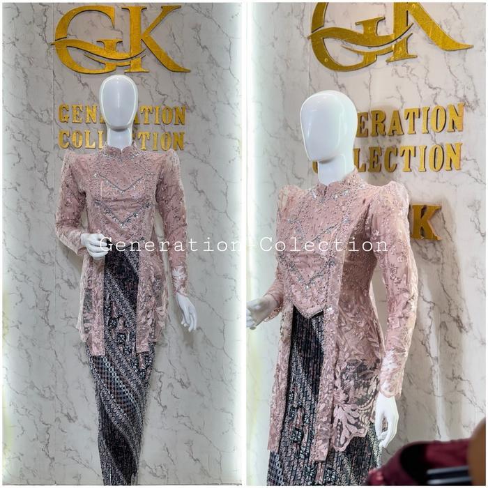 eyys- Kebaya Kutubaru Hijab Tunik Tile / Kebaya Tunik / Kebaya Modern / Kebaya Wisuda /