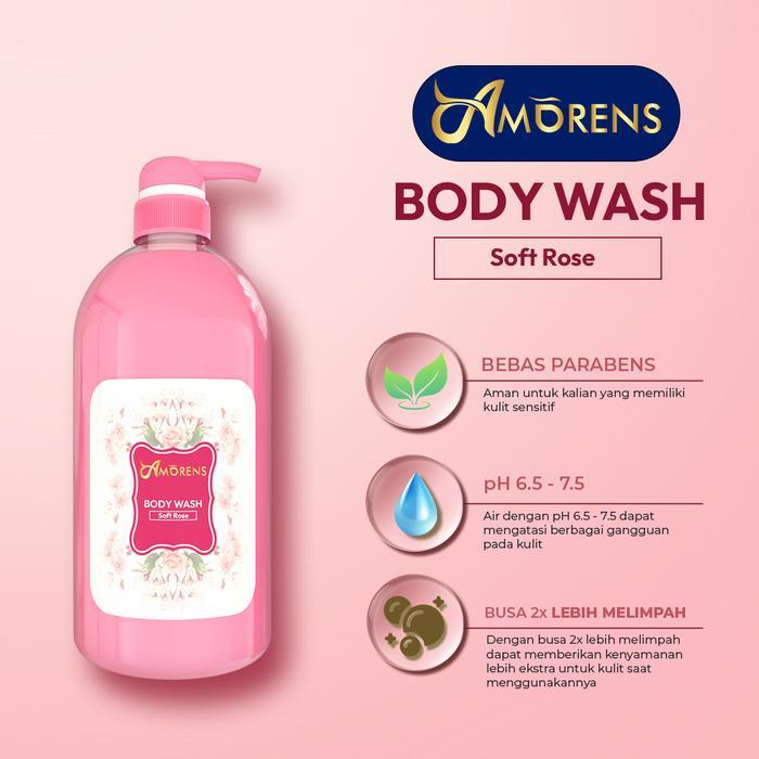i5xp- [Bpom] [Limited] Amorens Sabun Mandi Cair 1000 Ml Refill / Body Soap & Body Wash