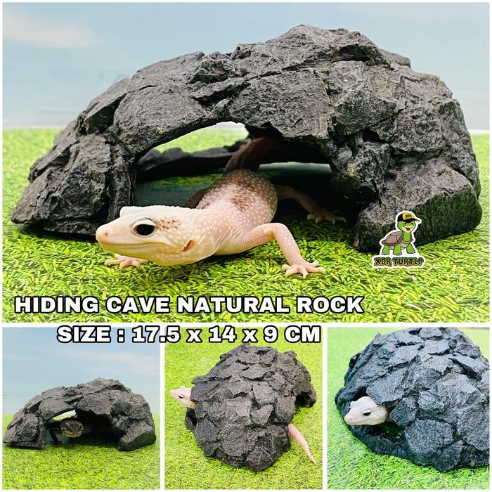 REDAY Terlaris HIDING CAVE FULL RESIN GECKO TARANTULA BABY BEARDED DRAGON CROCODILE SKINK HAMSTER