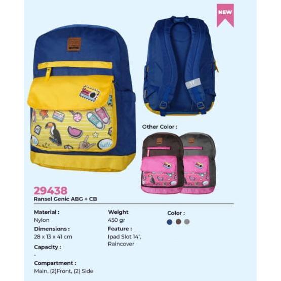 BAGTASTIC TAS RANSEL SEKOLAH GENIC LAPTOP BAPA - 29438