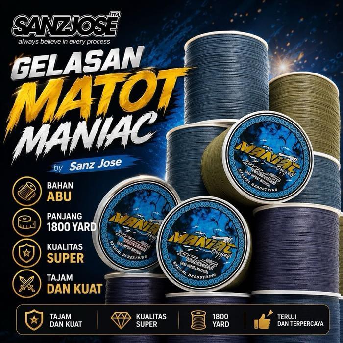 Gelasan Matot MANIAC Bahan Abu