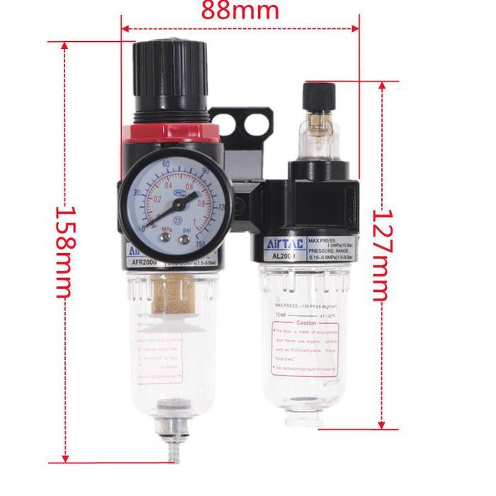 NEW Air Filter Regulator / Saringan Kompresor Double Air Filter Regulator atau Saringan Kompresor