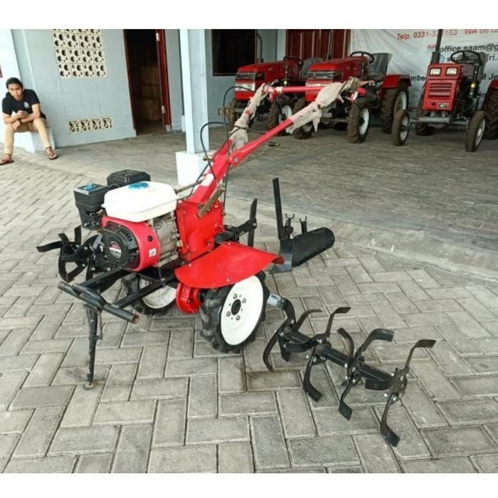 Power Tiller / Traktor Mini / Mini Tiller / Rotary Cultivator dengan Mesin Bensin 6,5 HP