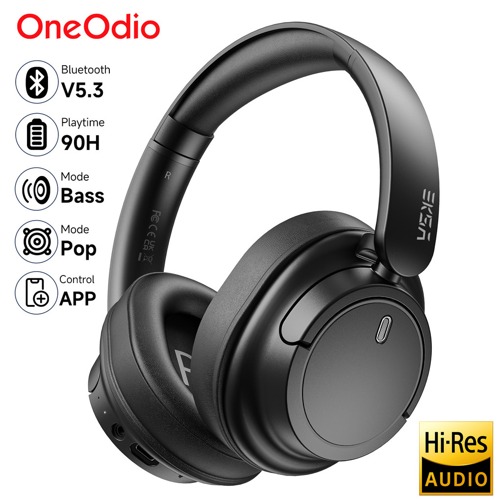 Oneodio EKSA V16 Wireless Headphones Bluetooth 5.3 Over Ear Headset With Mic Bass/Pop Mode Hi-Res