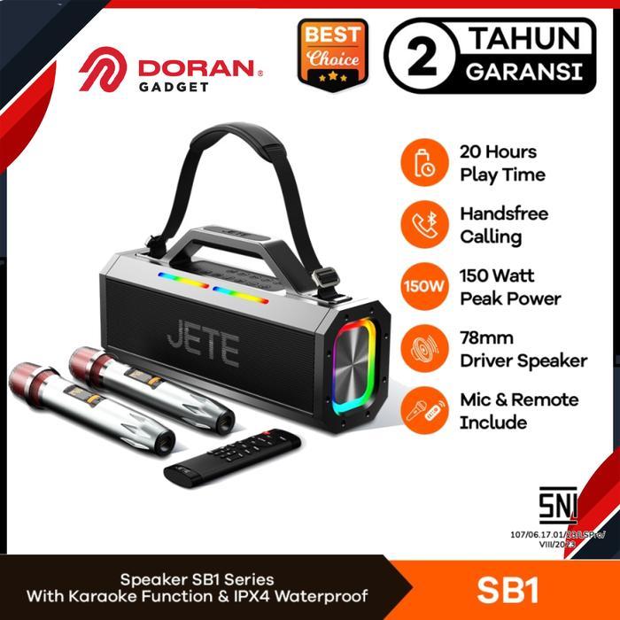 Speaker Karaoke JETE SB1 Bluetooth Surround Sound Deep Garansi
