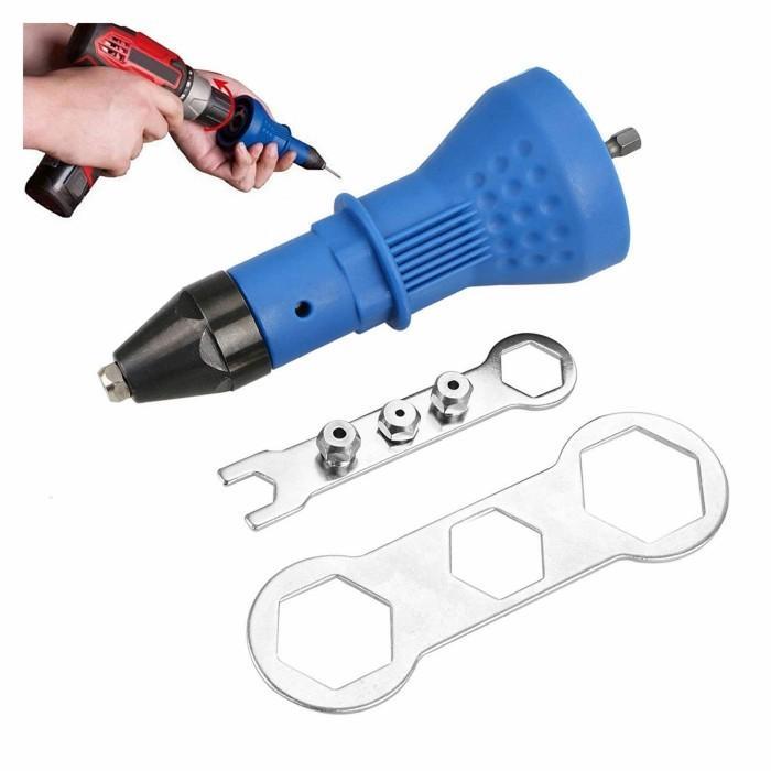 NEW Tang Ripet Bor Listrik Adapter Tang Rivet Adaptor Rivet Gun