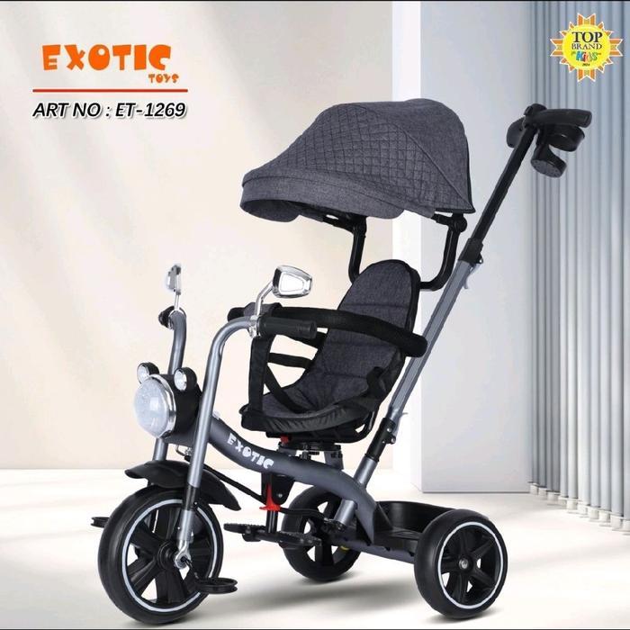 TERLARIS Stroller Sepeda Anak Roda Tiga Exotic ET-1269 Tricycle ET1269 ET 1269