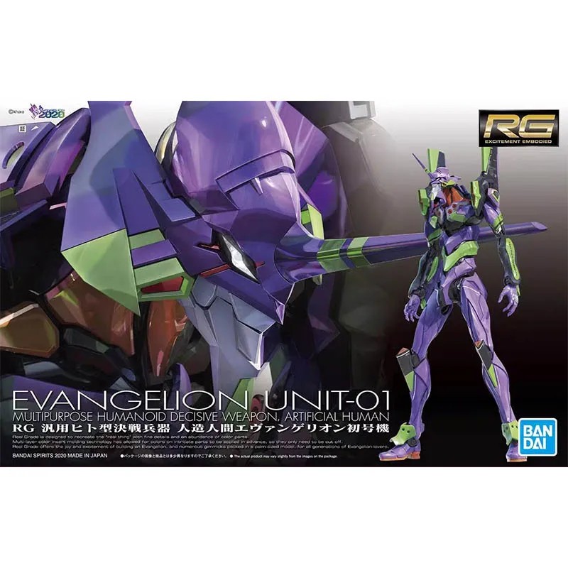 Bandai Evangelion Model Kit RG EVA Unit 00 02 Mark 06 03 Action Figure Building Kit Collectibles