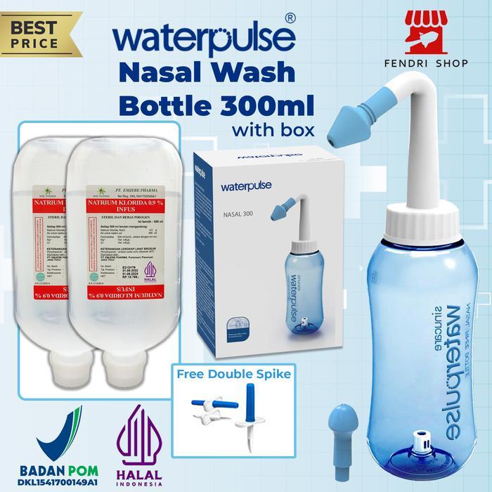 TERLARIS Paket Lengkap cuci Hidung 2 Nacl , gratis double spike