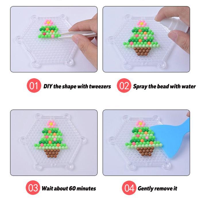 NEW Magic Water Sticky Beads Fuse Beads Refill Compatible With