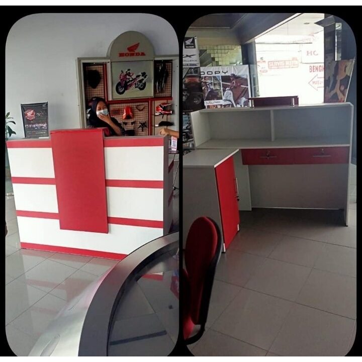 MEJA KASIR TOKO MINIMALIS / MEJA KASIR / MEJA KASIR ETALASE / MEJA KASIR LAUNDRY / MEJA KASIR TOKO T