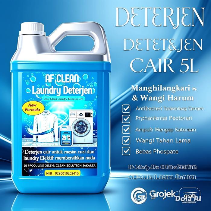 TERMURAH Detergen Cair Laundry Wangi 5 Liter / Deterjen liquid Deterjen Laundry Kiloan Cair 5 LITER