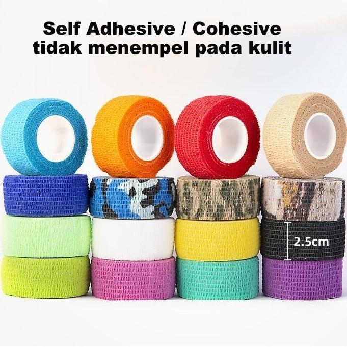 Khusus Gosend Finger Tape /2.5Cm X 4.5M Fingertape Wristape/Finger Wrist Tape/Wrisband/Kohesive