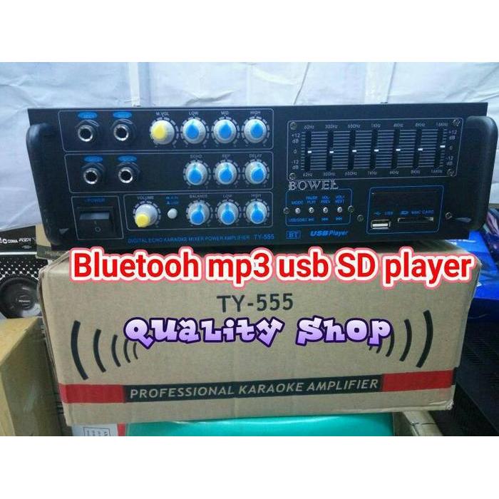 Amplifier Bowel Ty-555 bluetooh music mp3 usb player