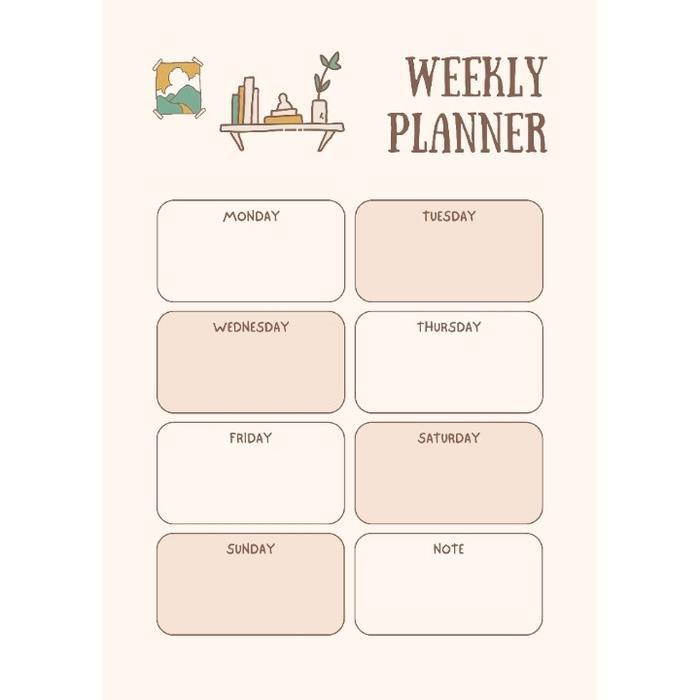 Binderku Mha Daily Planner Set Binder A6 6Ring A5 20Ring B5 26Ring Catatan Agenda Study Planner