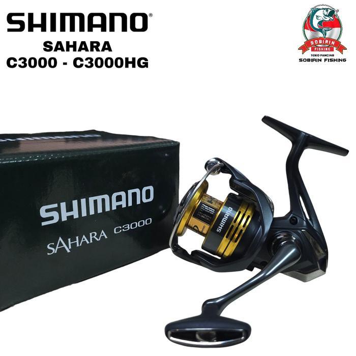 Premium Reel Spinning Shimano Sahara C3000Hg - C3000 - Reel Pancing Shimano Sahara Autentik
