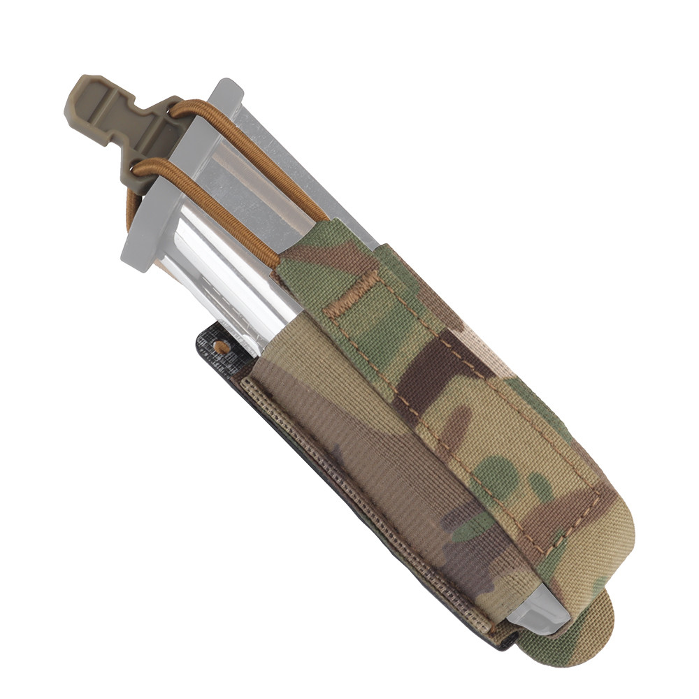 Tactical 9mm Magazine Pouch Elastic Single Pistol Mag Pouch Quick Release for G17 19 M9 SIG P226