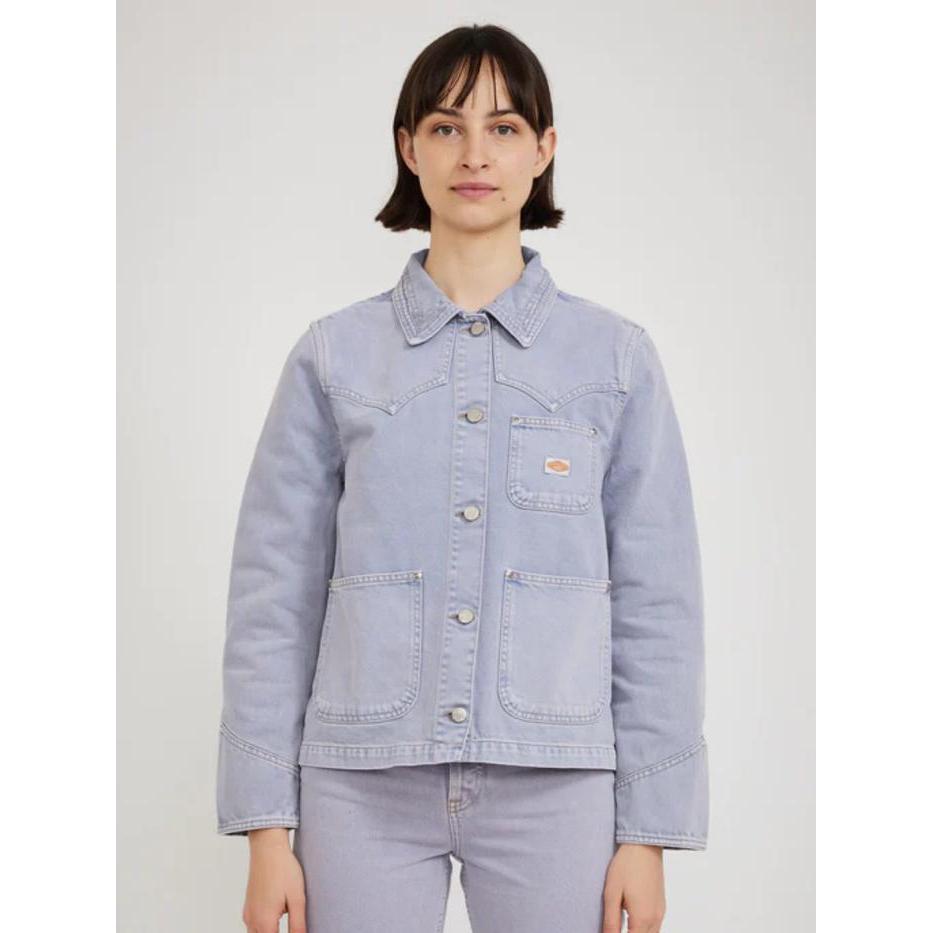 NUDIE KLARA WORKER JACKET PURPLE MIST - XS