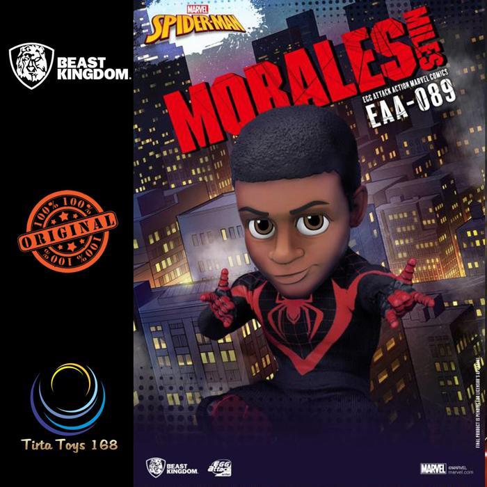 BEAST KINGDOM EAA-089 SPIDER-MAN MILES MORALES EGG ATTACK ACTION