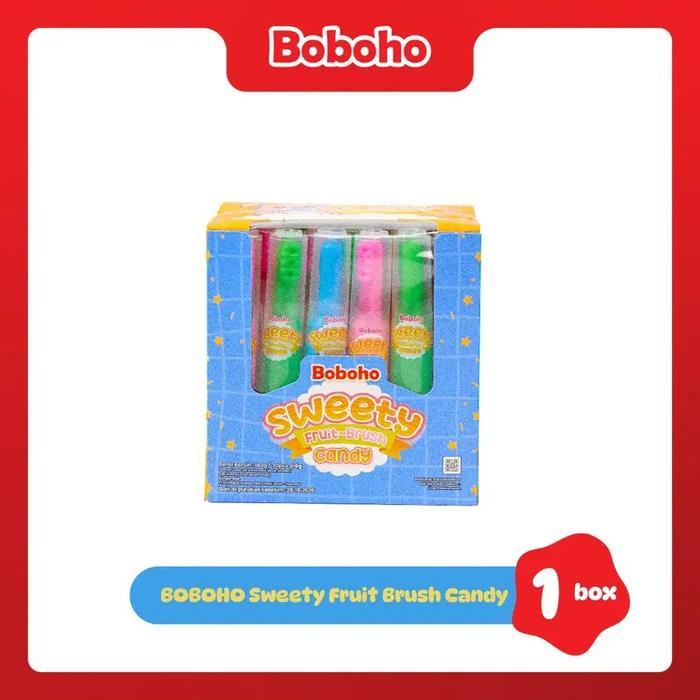 Halal BPOM Boboho Sweety Fruit Brush Candy 30pcs Permen Sikat Gigi Unik camilan makanan snack food