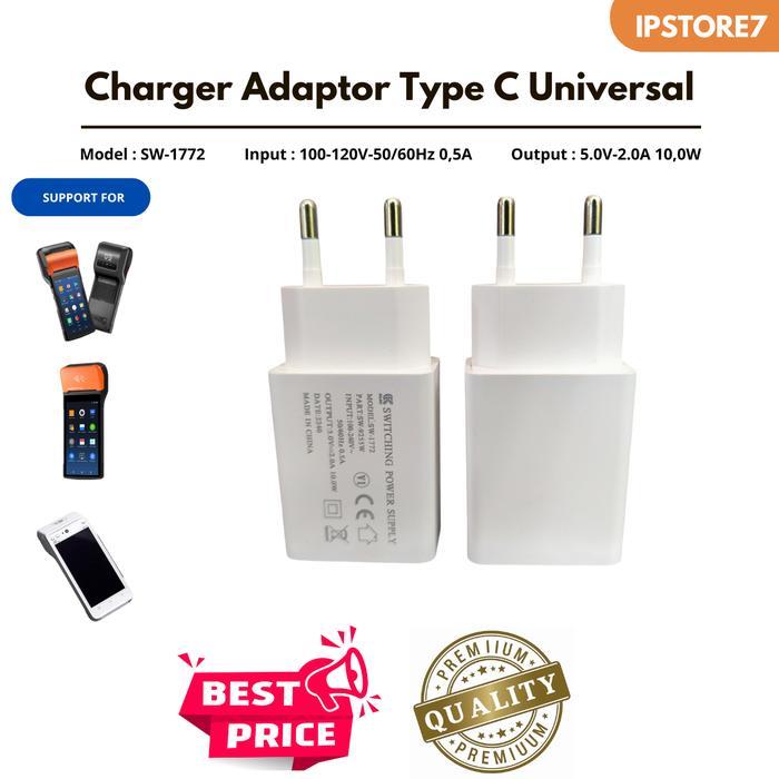 BEST Charger Adaptor Universal EDC BCA SUNMI DLL Non Logo Type C Berkualitas