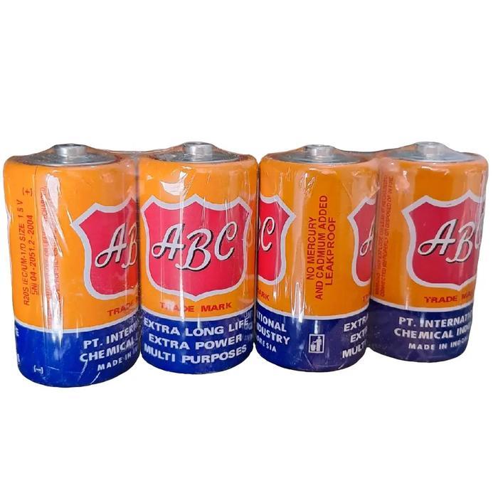 READY 2 pasang/4pcs batu baterai abc R20 BESAR Batu radio Batre