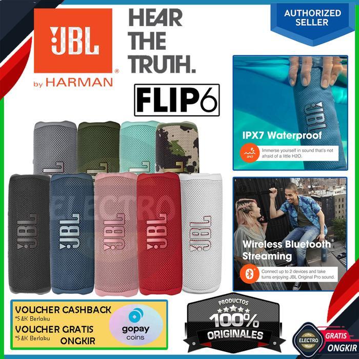jbl flip 6 bluetooth speaker | flip6 portable | Jbl Flip 6 Original - Blue