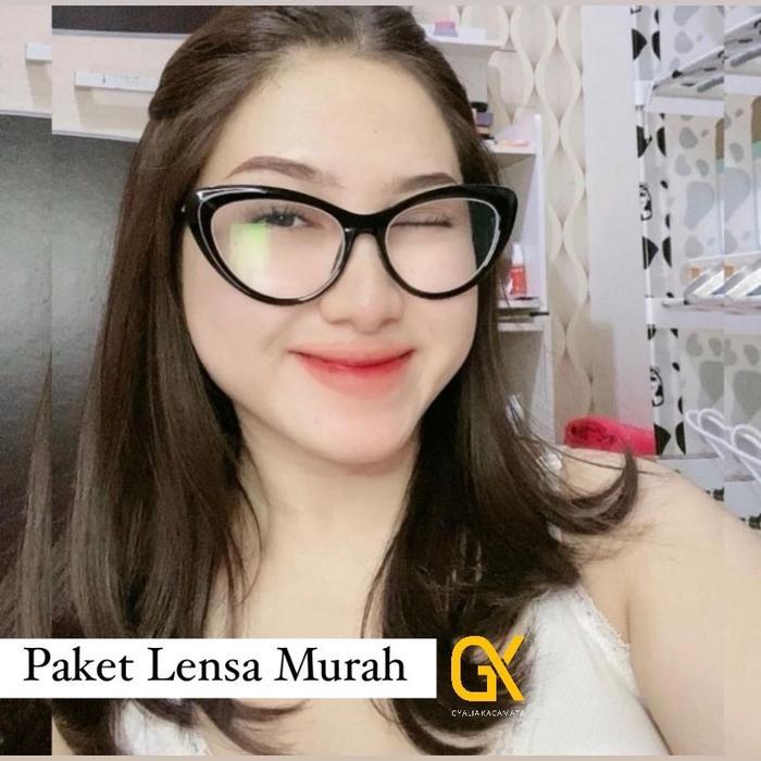 KACAMATA LENSA 1002 Kacamata Photocromic Kacamata Korea Kacamata Wanita Kacamata Cateye Kacamata