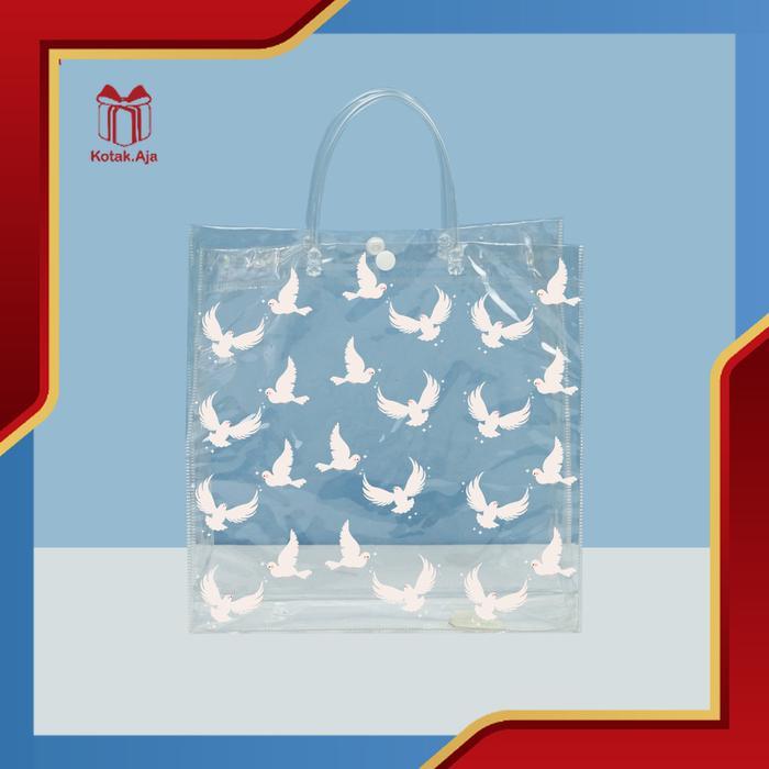 Jual Murah Tas Mika Pvc / Tas Mika Pvc Transparan / Tas Bening / Tas Transparan / Tas Hampers I