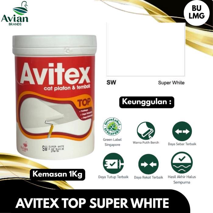 READY Avitex TOP - Avitex Cat Plafon dan Tembok 1Kg