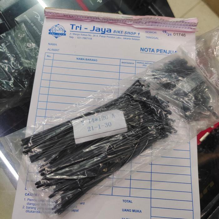 (72 Pcs) Spoke Jari Jari Sepeda Stainless Gt Half5 14G 16 305 349 Dan 20 406 451 14G X 120 122 124