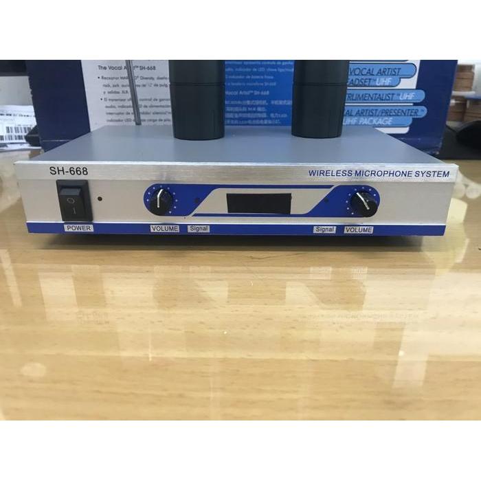 Professional Wireless Microphone System - Mic Wireless 2 Mic Vhf
