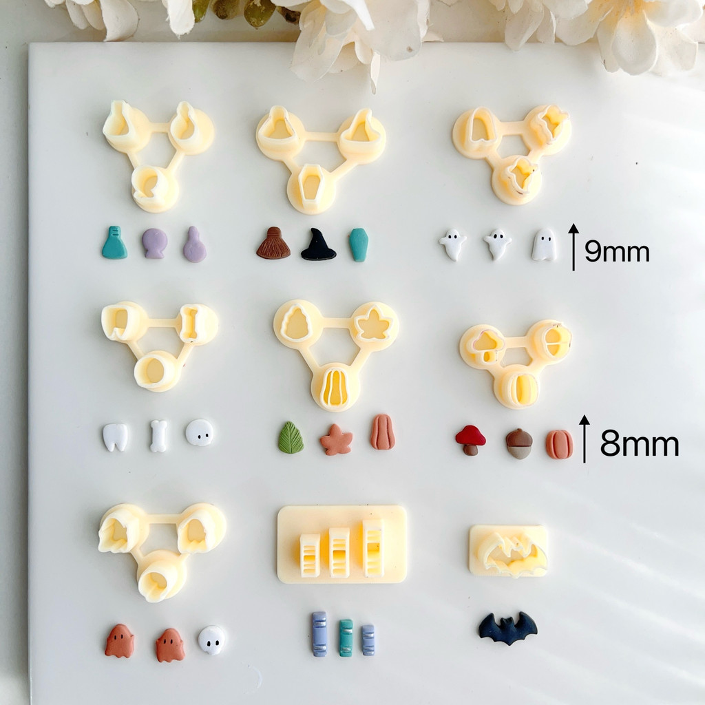Fall Halloween Mini Polymer Clay Cutters Mini Clay Cutter Clay Earring Cutters Polymer Clay Cutter