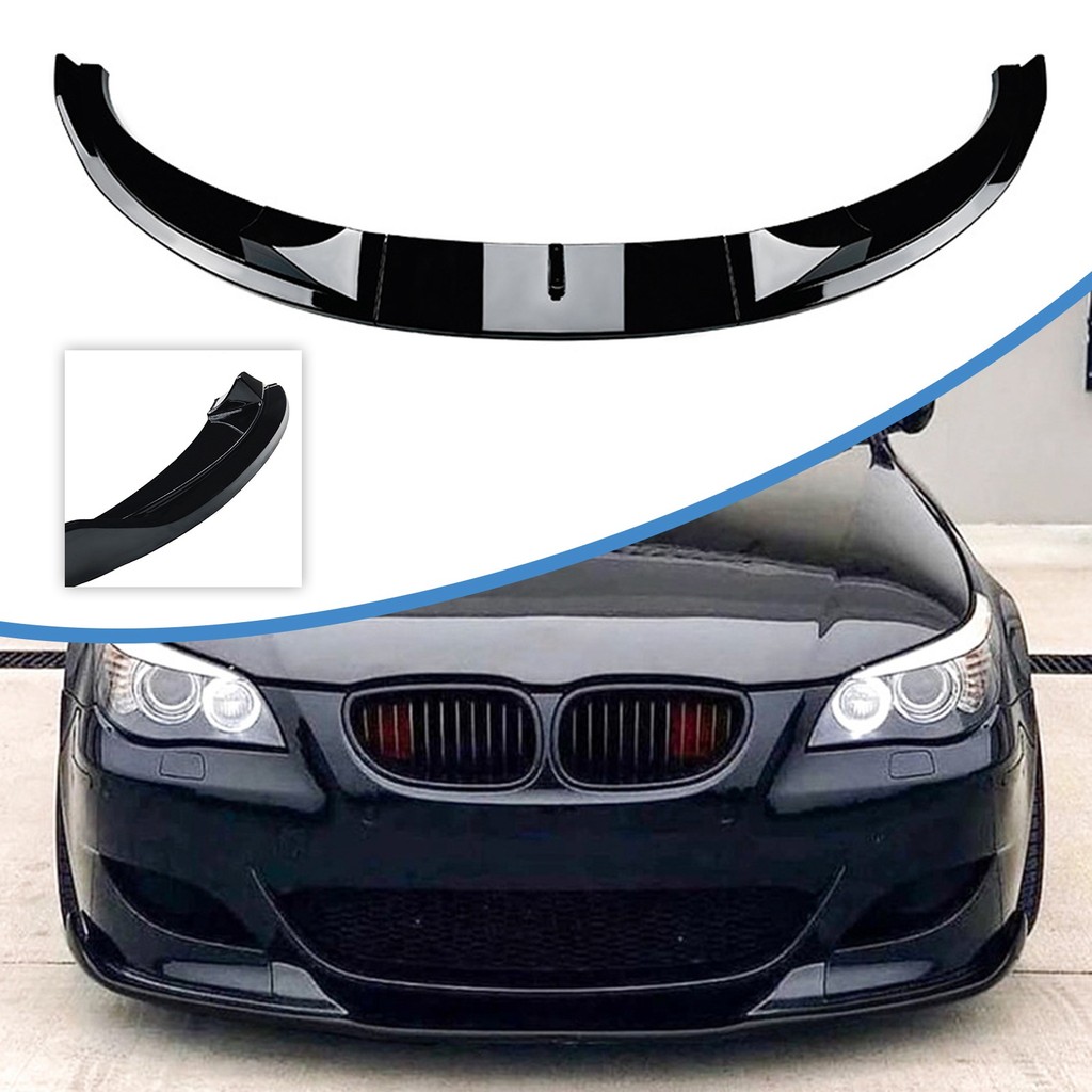 CAR FRONT BUMPER SPLITTER LIP DIFFUSER BODY KIT SPOILER GUARD TUNING FOR BMW 5 SERIES E60 E61 M5
