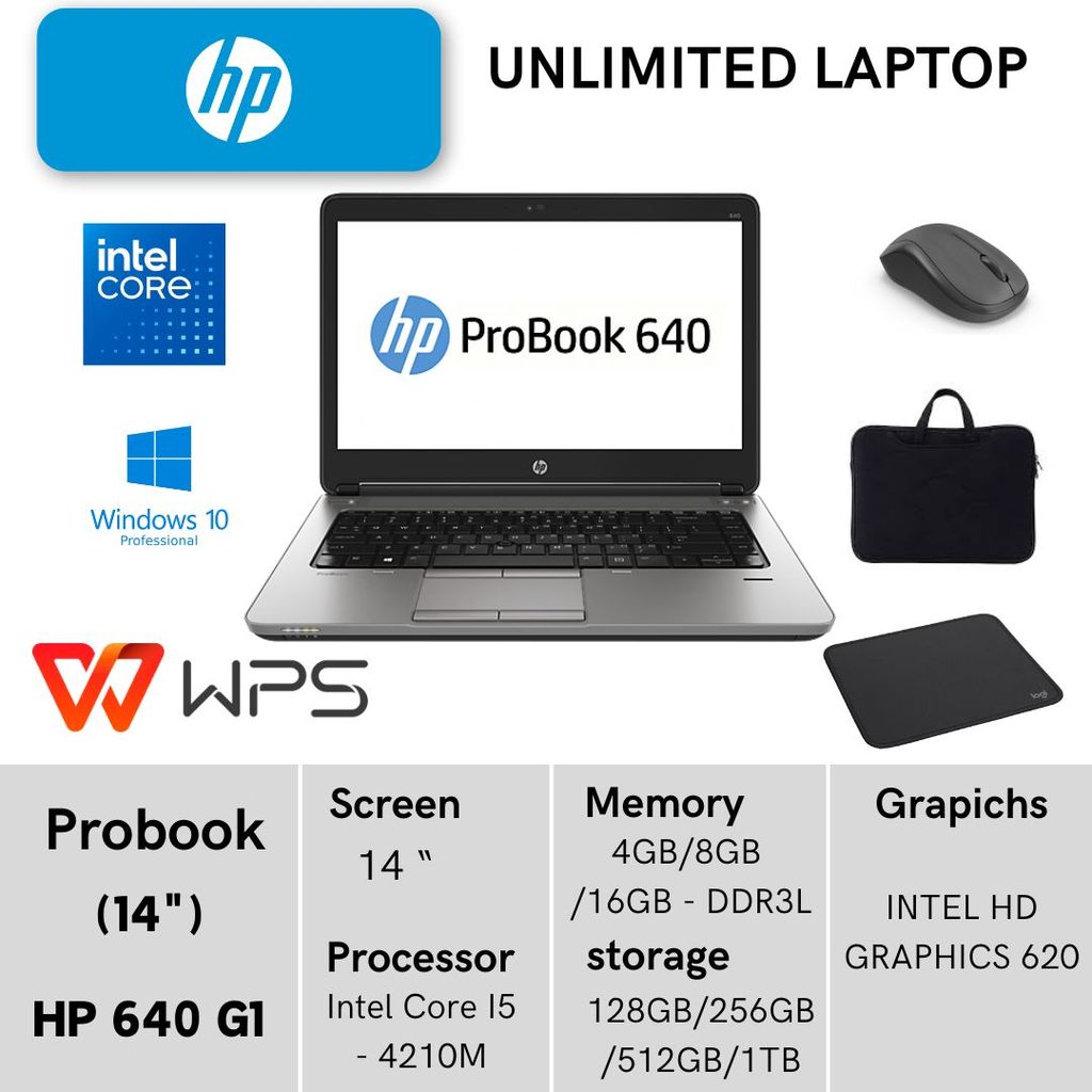 Laptop HP Probook 640 430 440 650 G1 G2  G3 G5  Core i5 I7 Layar 14 Inch Murah Peningkatan Terbaru