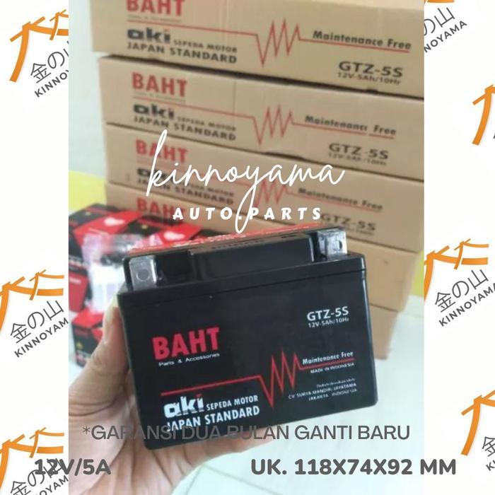 TERLARIS Sparepart Aki Motor BAHT Gtz5S Gtz5 Ytz5