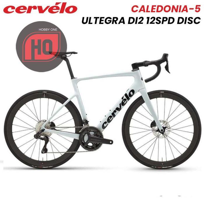 CERVELO CALEDONIA-5 ULTEGRA DI2 12 SPEED Disc Brake - Full Bike - Glacier, 48