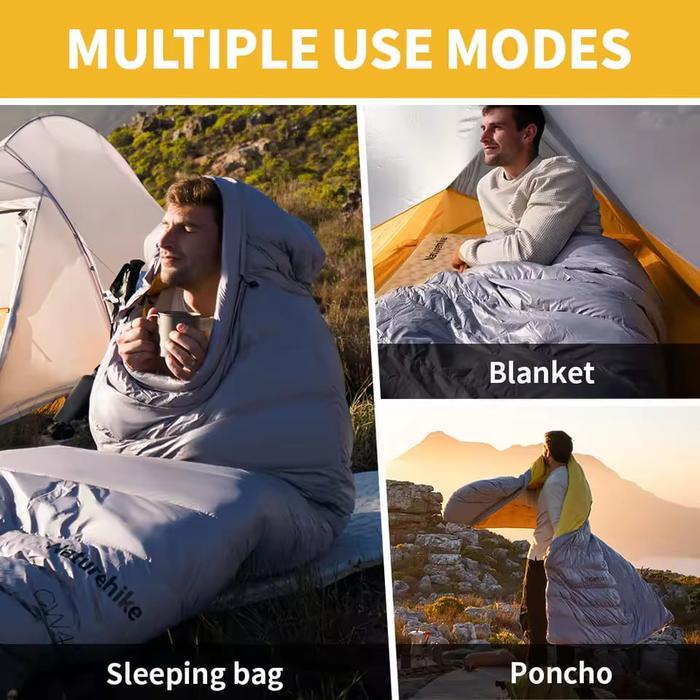 Sleeping bag naturehike CW400 NH18C400-D duck down mummy