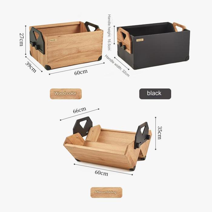 Bisa Gosend Naturehike Box Penyimpanan Serbaguna Nh21Snx07 Solid Wood Storage Box