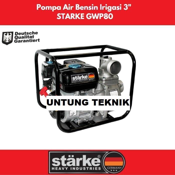 STARKE GWP 80 Mesin Pompa Air Bensin 3 inch Pompa irigasi Alkon GWP80