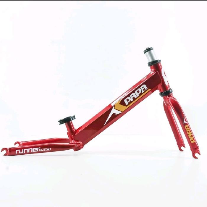 frame papa bike runner pro red pushbike balance bike