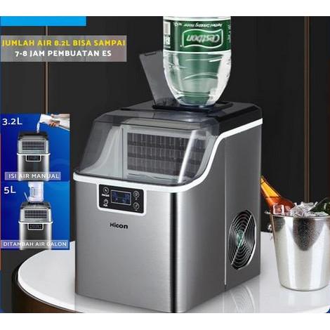 Mesin Es Batu / Ice Maker Serbaguna Mesin Pembuat Es Batu Mesin Pembuat Es Kristal - 30kg+mak5LGalon