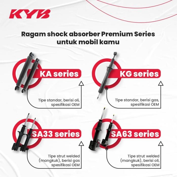 KAYABA / KYB PREMIUM SHOCKBREAKER MOBIL VIOS / YARIS - BELAKANG