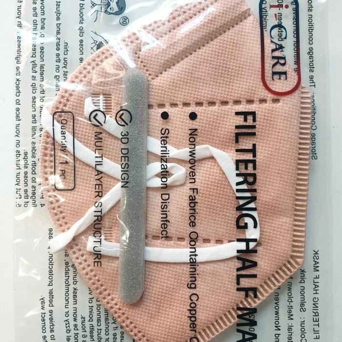 New Masker anti virus KN95 3D Copper filter tembaga anhui health 1 pcs